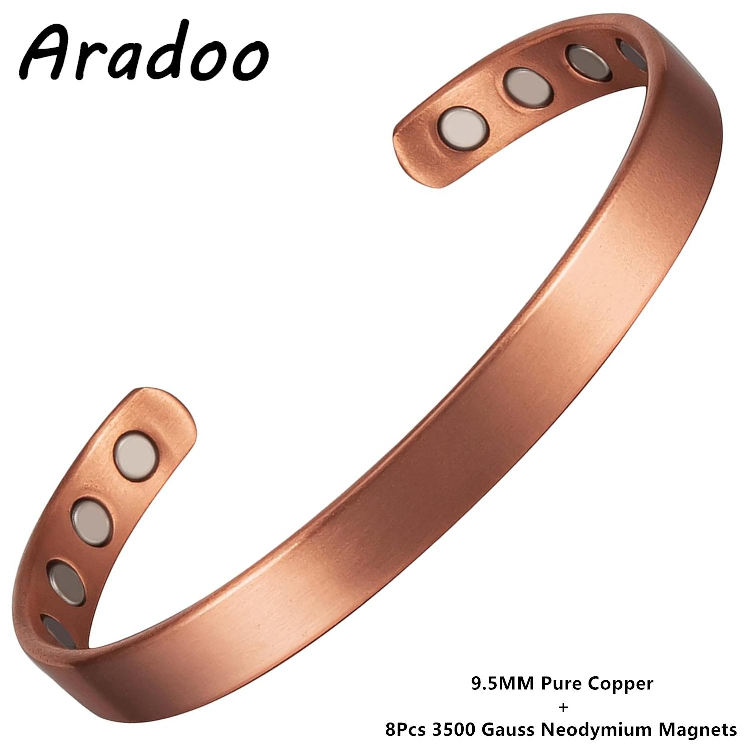 

Minimalist Design Magnetic Copper Bracelet Cuff Elegant Pure Copper Bangle Bracelets for Men & Women Jewelry Gifts