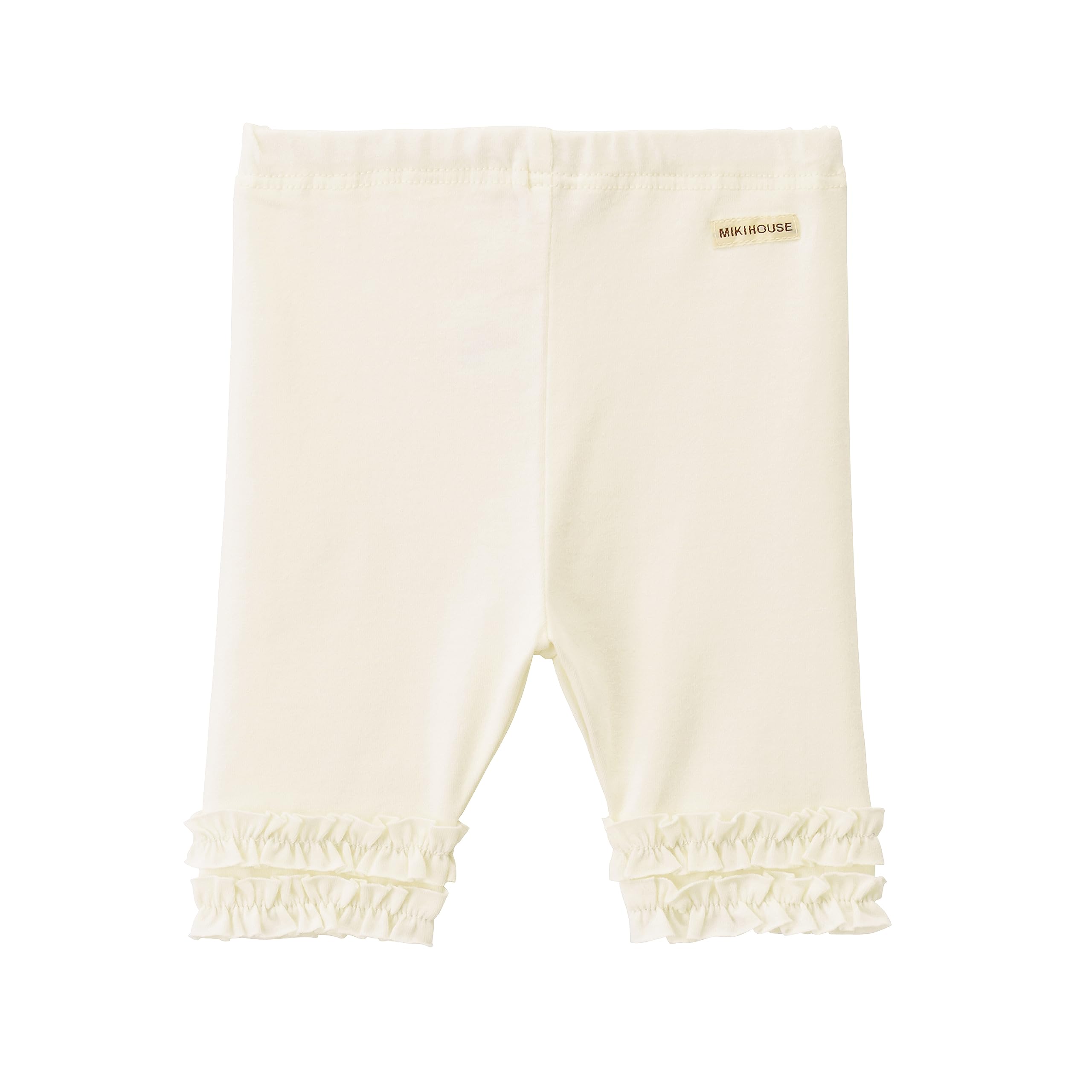 

Half Plain Ivory [MIKI HOUSE] Pants, 6/4 Length, Leggings, Spats, Trousers, Ruffles, Girls, Babies, Kids, Children s Clothes, 12-3113-496, 120cm, слоновая кость