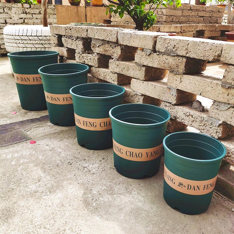 Thiened Gallon Plastic Flower Pots for Home Garden Vegetable Planting Balcony Yard een Plant Pots Rattan Rose Pot