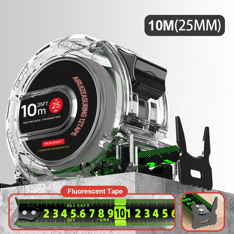 5/7.5/10M Self-Locking Tape Measure Fluorescent Tape Measure High Precision Thickened Wear-resistant Drop-proof Tape Measure