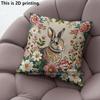 Vintage Floral Rabbit Decorative Throw Pillow Covers Pattern Cushion Cover Suitable For Sofa Bedroom Car Pillow Cover