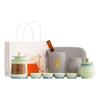 Palace Museum Travel Tea Set Ceramic Teapot with Four Cups Portable Chinese Style Gongfu Tea Set for Outdoor Camping Office Gift