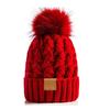 Thicken Knit Beanie Hat Twist Knitting Slouchy Warm Cap Warm Women Winter Hat  Outdoors