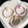 Hair Tie Soft Braided Elastic Hair Bands with Cartoon Resin Animal Accessories
