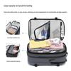 Unisex Business Travel Backpack with Large Capacity, Laptop Compartment, Vacuum Compression, and Dry/Wet Separation.