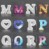 Silicone Pendant Mold Clay Molds Letter Shaped Silicone Keychain Moulds Pendant Accessories Gift for Hand Making Lover