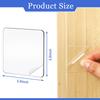 Double Sided Adhesive Pads for Mounting, 120 Pcs Clear Mounting Tapes Square Pre-Cut Strong Sticky Tack for Metals Papers Door Glass Wood Wall