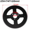 62 64 66 68 70 72 74 76 78T 80T Tooth 25H 26MM Rear Sprocket Mini Moto ATV Quad Dirt Pit Pocket Bike Chopper 47CC 49CC Parts