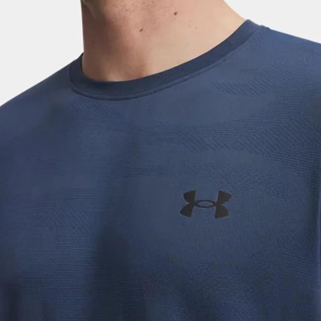 Under Armour Camo Vanish Elite Seamless Knit Fitted Sports T-Shirt Men tops 6010589-498