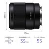 SONY SEL35F18F Prime FE 35mm for Digital SLR Cameras Wide-Angle Lens, F1.8, Full-Frame [E-Mount]