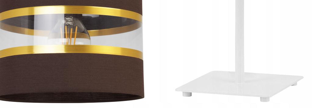 Night Table Lamp, Elegant Gold Lampshade, 20 Cm