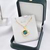 Color-Changing Temperature-Sensing Four-Leaf Flower Necklace Design Light Luxury Qixi Festival Send Friends Network