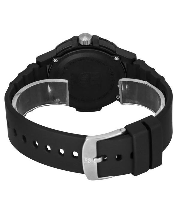 Luminox Leatherback SEA Turtle Giant Polyurethane Strap Black And Blue Dial Swiss Quartz XS.0324 100M Men's Watch