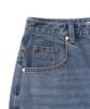 EXCONTAINER Incision Bermuda Denim Pants (Blue)