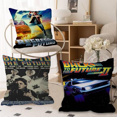Movie Back To The Future Trilogy Cushion Cover Pillow Cover Decor Pillowcase Printed Cushion Case for Couch