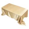 Satin Tablecloth and Table Runner, Polyester Table Cover for Wedding, Party, Christmas, Birthday, Hotel Decoration, 145305/57120