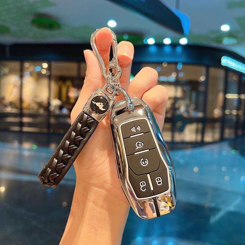 High-End Cobra Metal Key Case for 15-17 Ford Mustang