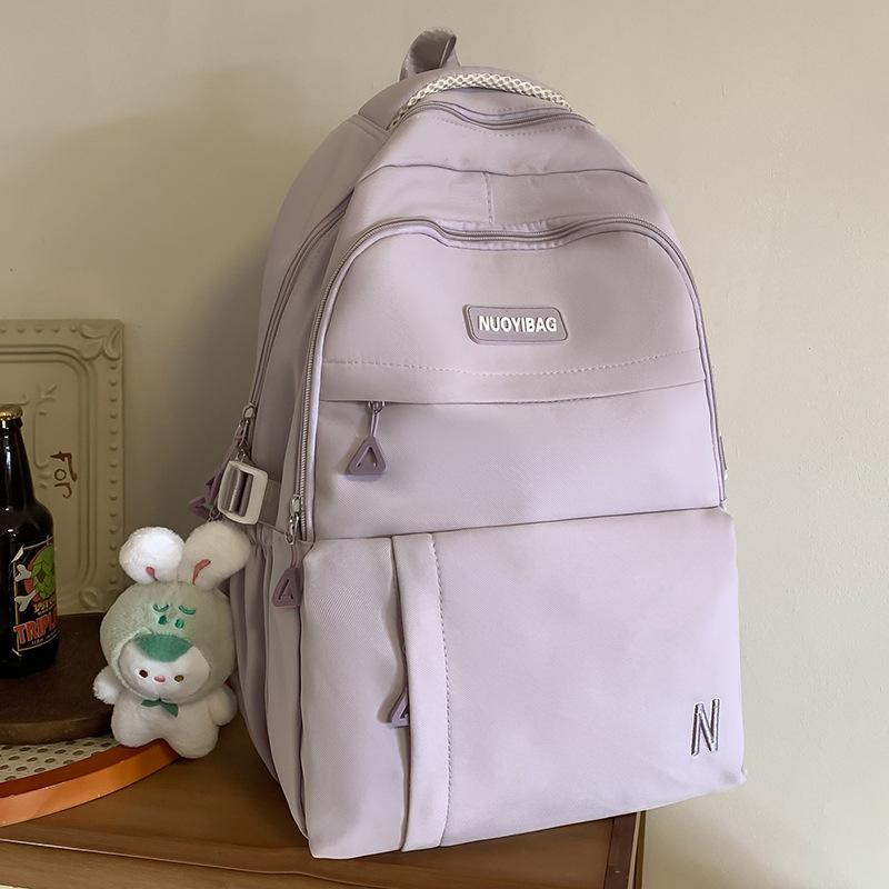 College Students  Girls  Junior High School Students  Solid Color Backpacks  High School Students  Backpacks