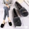 Mao Mao Schuhe Damen Indoor Samt Warm Flachsohlig Doudou Schuhe Lässig Rutschfest Weiche Sohle Übergröße