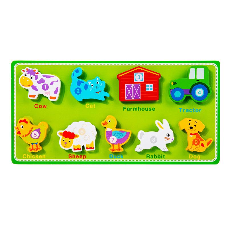 3D Puzzle Children's Early Education Toy Animal Transportation Velcro Sea Fruit Shape Funny DIY Paste Puzzle Toys Gifts for Kids