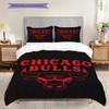 Biancheria da letto iconica Legacy dei Bulls(1 * copripiumino + 2 * federa, senza nucleo) Set biancheria da letto Copripiumino e federa Morbido e confortevole