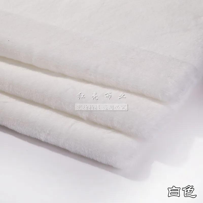 Short Plush Fabric Fur By The Meter for Pillowcases Clothing Sewing High-grade Soft Imitation Rabbit Hair Cloth Plain Thickened