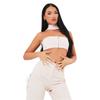 Missy Empire Womens/Ladies Ribbed Bandeau Crop Top