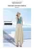 2026 Women's High-Waist Wide-Leg Ice Silk Pants - Plus Size, Loose Fit, Slimming Casual Summer Wear