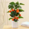 Kleiner künstlicher Obstbaum Dekor Künstlicher Topfbaum mit weißem Topf Topfpflanze Perfekt für die Küche