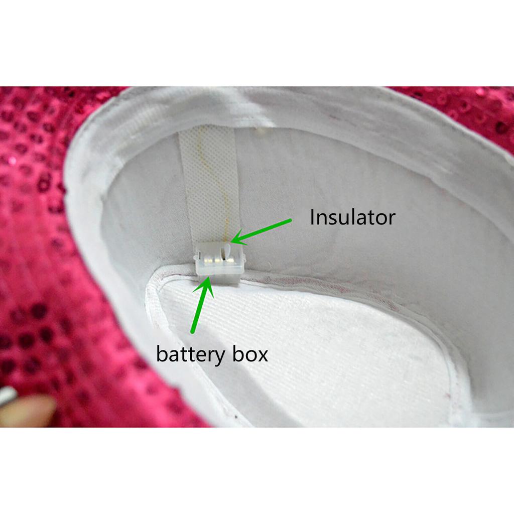 Klobouk Fedora Jazz Klobouk Kšiltovka Taneční klobouk Třpytivé Flitry Blikající LED Klobouk Společenský kostým