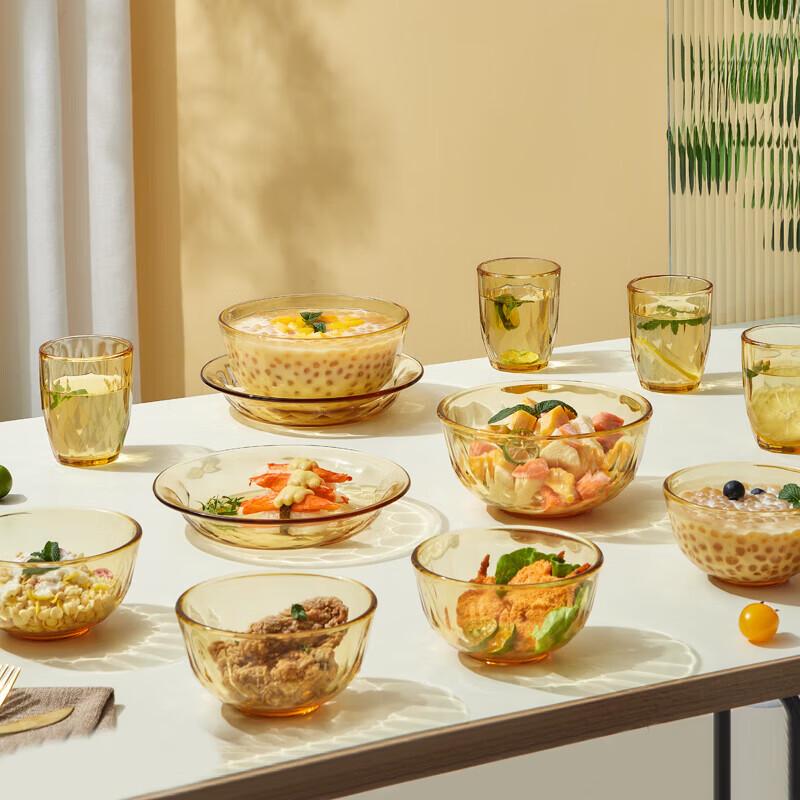 BAILOCK Borosilicate Glass 12-Piece Dinnerware Set