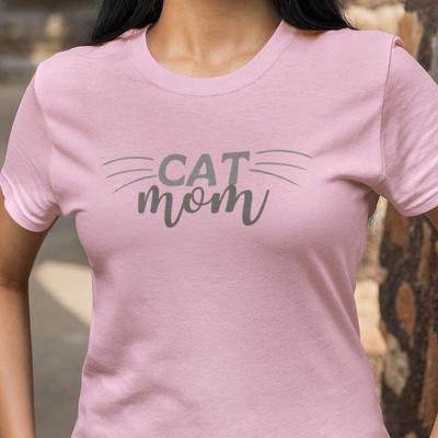 Cat Mom T-Shirt and Kids Tshirt: Funny Cat Lover Apparel, Soft Cotton Tee