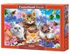 Puzzle 500 pieces B-53513 Kittens with Flowers
