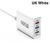 160W Multiport Usb Type C Fast Charger Pd Qc3.0 Desktop Phone Charger Adapter For Iphone Xiaomi Macbook Laptop Ipad Eu/Us Plug