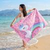Double-Sided Plush Microfiber Beach Towel, 70x150cm - Quick-Drying, Skin-Friendly, Portable Shawl