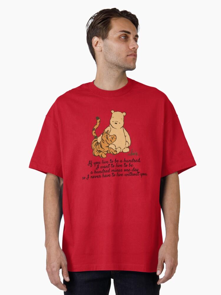 Winnie the Pooh Winnie the Pooh and Tigger Quote Oversized T-Shirt