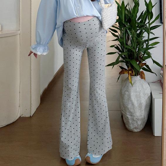 2026 Lace Doll Shirt & Polka Dot Maternity Pants Set 2XL
