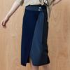 Maja Color Block H-Line Slit Long Skirt