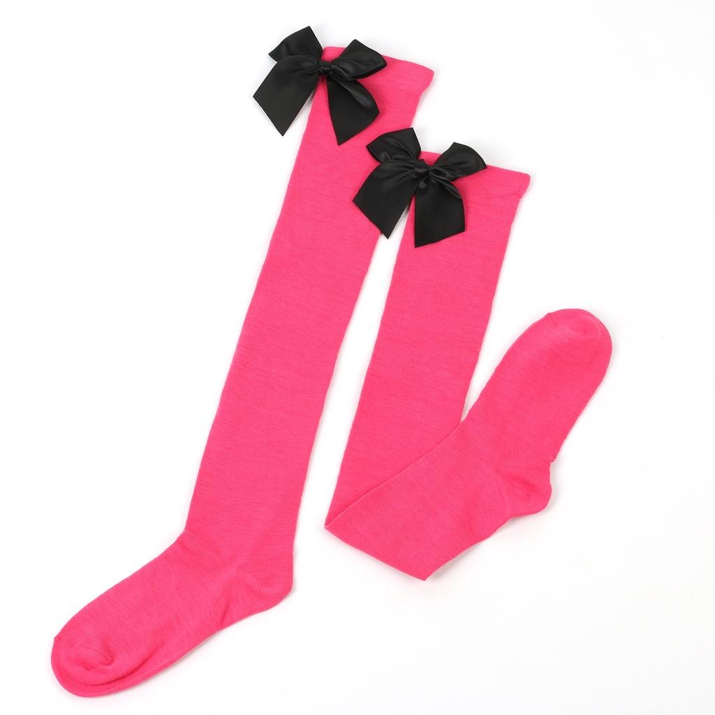Japanese Style Over-the-knee Bow Socks Sexy High Tube Socks For College Fashion Friction-resistant Polyester Fiber