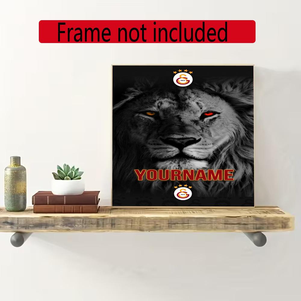 Galatasaray Personalized Text Diamond Painting Round Diamond Mosaic Rhinestones Diamond Embroidery Craft Kit Wall Decor Without Frame