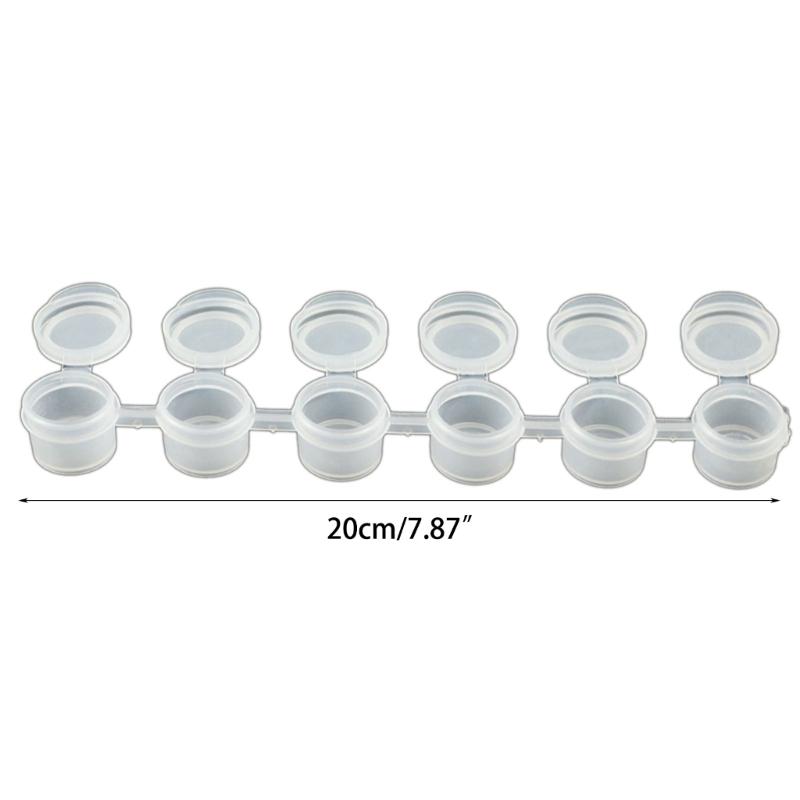 Contenant de Rangement Pratique 6/8 Bandes Bandes de Peinture Vides Pots de Peinture