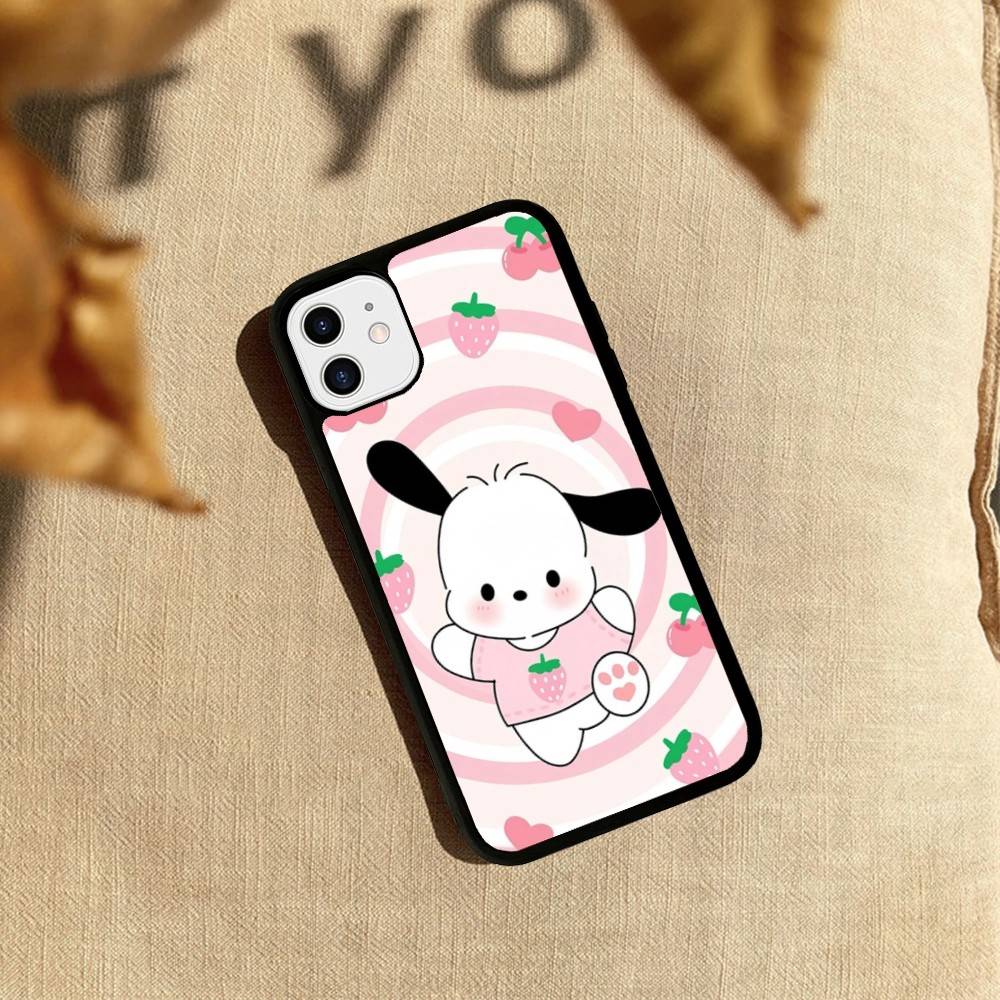 Cute P-Pochacco Phone Case For iPhone 17 Pro 16 Plus 16 Pro Max 15 14 13 12 11 PC+TPU Back Cover