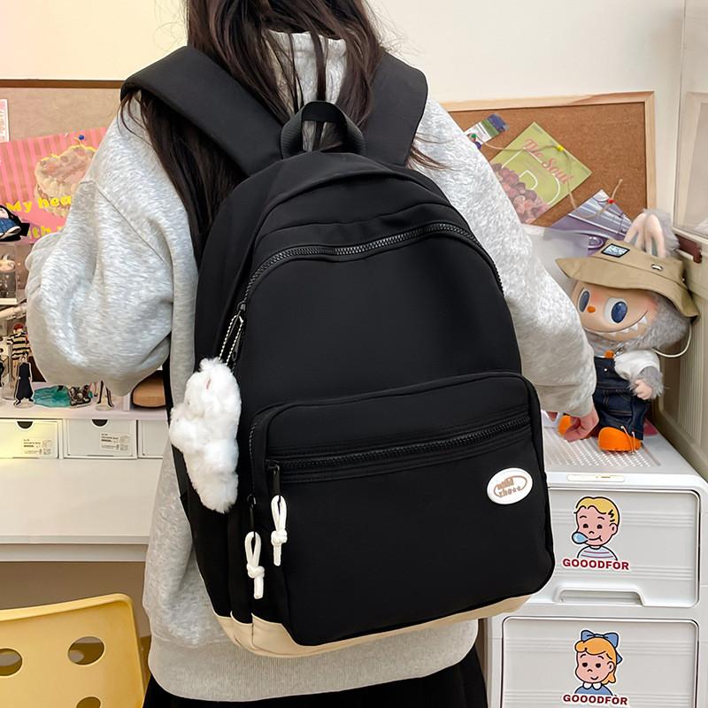 Girls Backpack For School With Slim Nylon Construction And Student Comfort Features