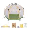 Cercadinho Dobrável Jovikids com Toldo, Barraca Pop-Up para Crianças, Cercadinho Interno/Externo, 150x150x105cm, Inclui Bolsa de Armazenamento, Perfeito para Casa, Jardim,