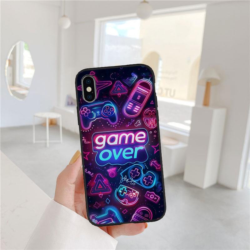 BF64 Game Over Soft Shell Phone Case for Samsung Galaxy S20 S21 S22 Ultra FE + Plus A21S A22 A24 A25 A26 A30 A30S A31