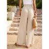Women's casual pants loose solid color wide-leg pants