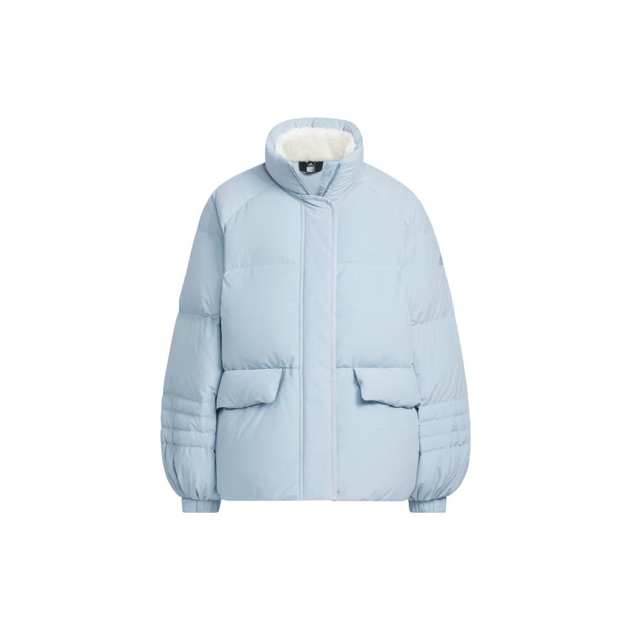 (WMNS) adidas A-Line Shaped Down Jacket Blue Women s IL8914 M