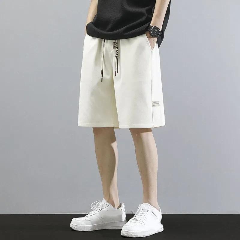 Men's Casual Drawstring Shorts Loose Fit Elastic Waist Summer Sweat Shorts