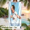 Beach Towel Harry Kane Print Custom Name Text Soft Towel for Swimming Pool