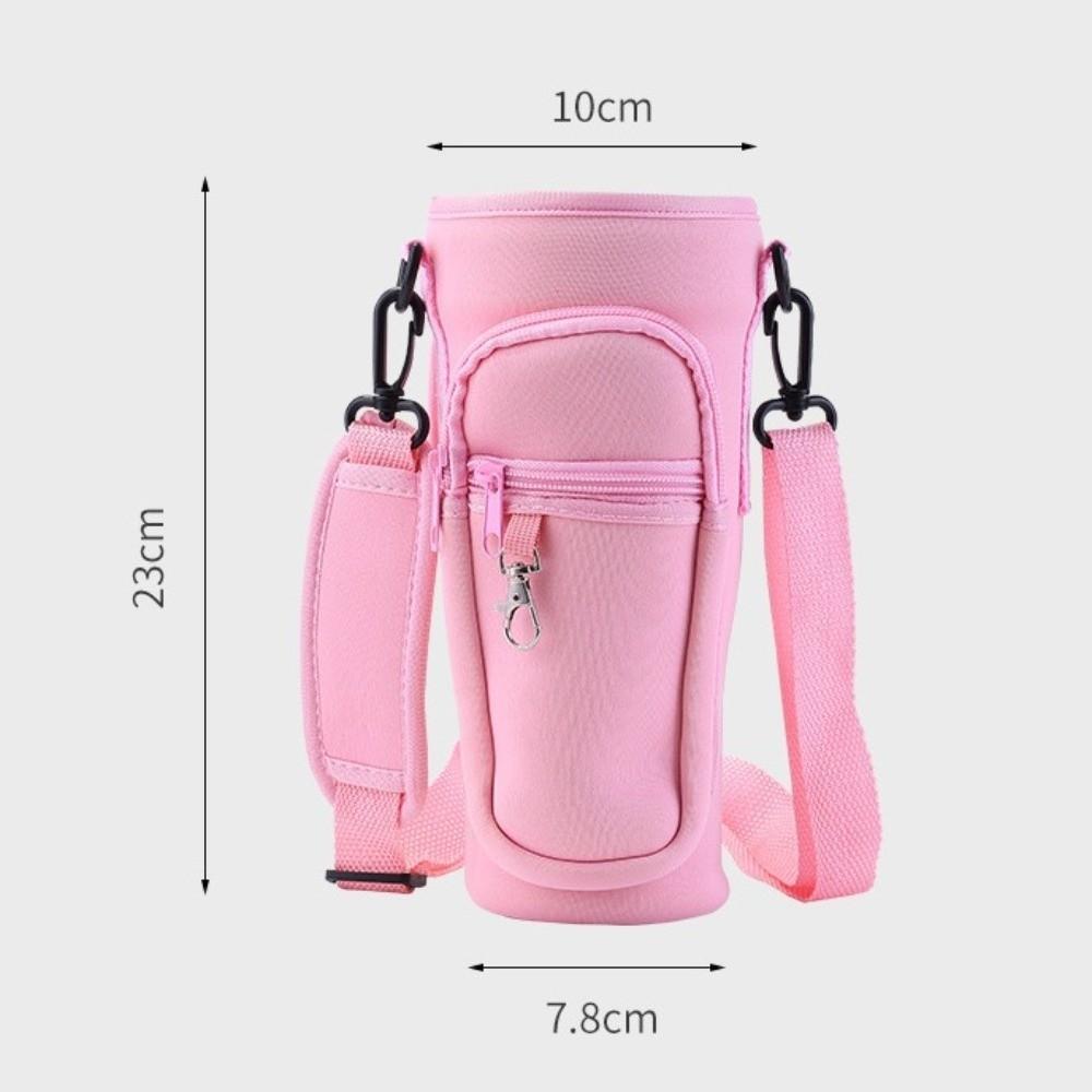 Non-slip Water Bottle Carrier Bag 40oz with Handle Water Bottle Pouch Holder with Pocket Adjustable Shoulder Strap